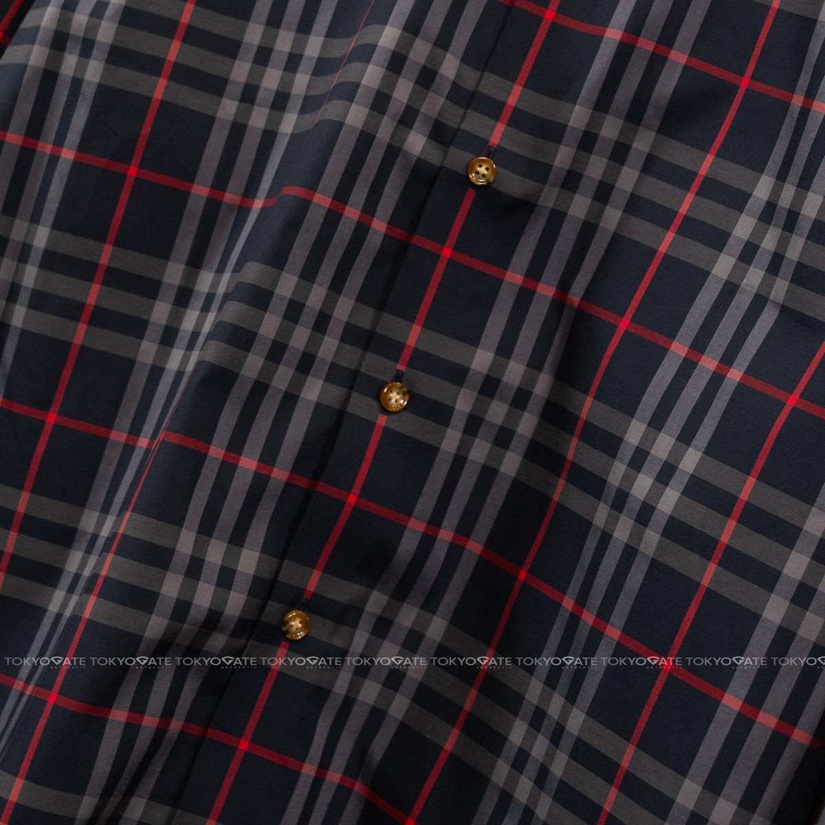 Áo sơ mi Burberry 8084296 Shefford Navy Grey Slim Fit