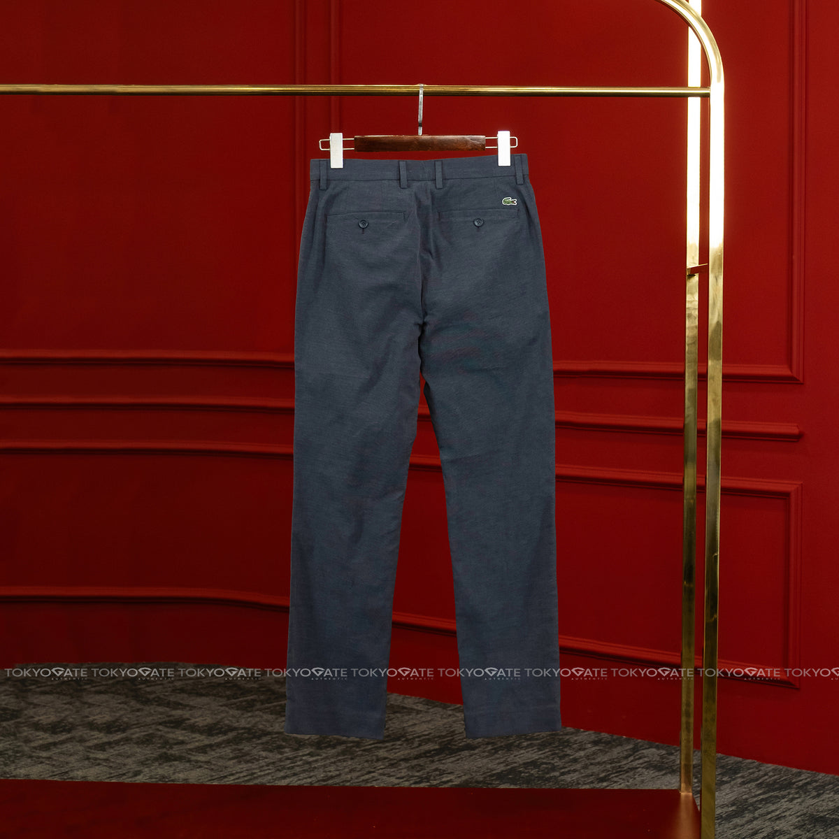 Quần âu Lacoste HH354E 166 Crepe Cotton Trousers Regular Fit