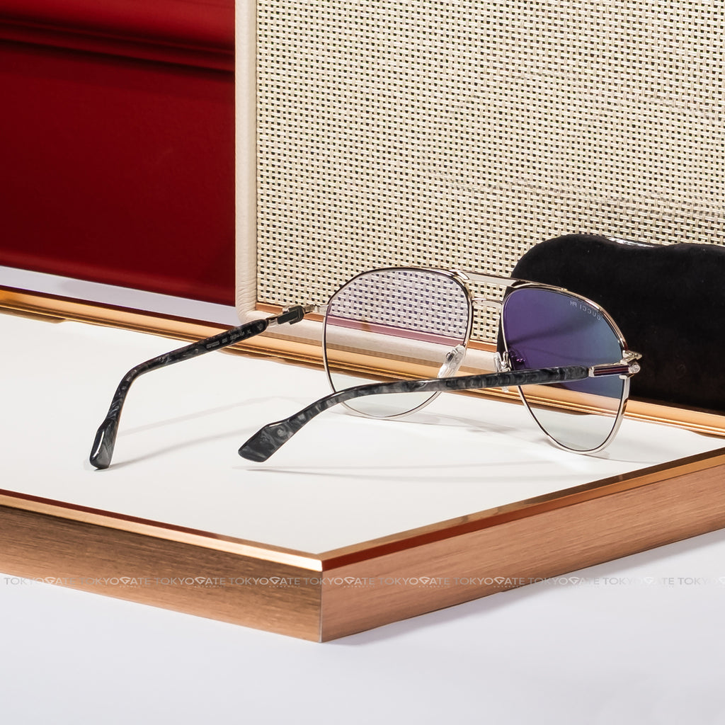 Kính Gucci GG1220S 006 Silver Aviator Sunglasses