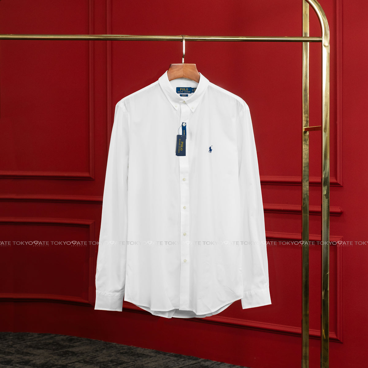 Áo sơ mi Polo Ralph Lauren 710928254002 Poplin Shirt White Slim Fit
