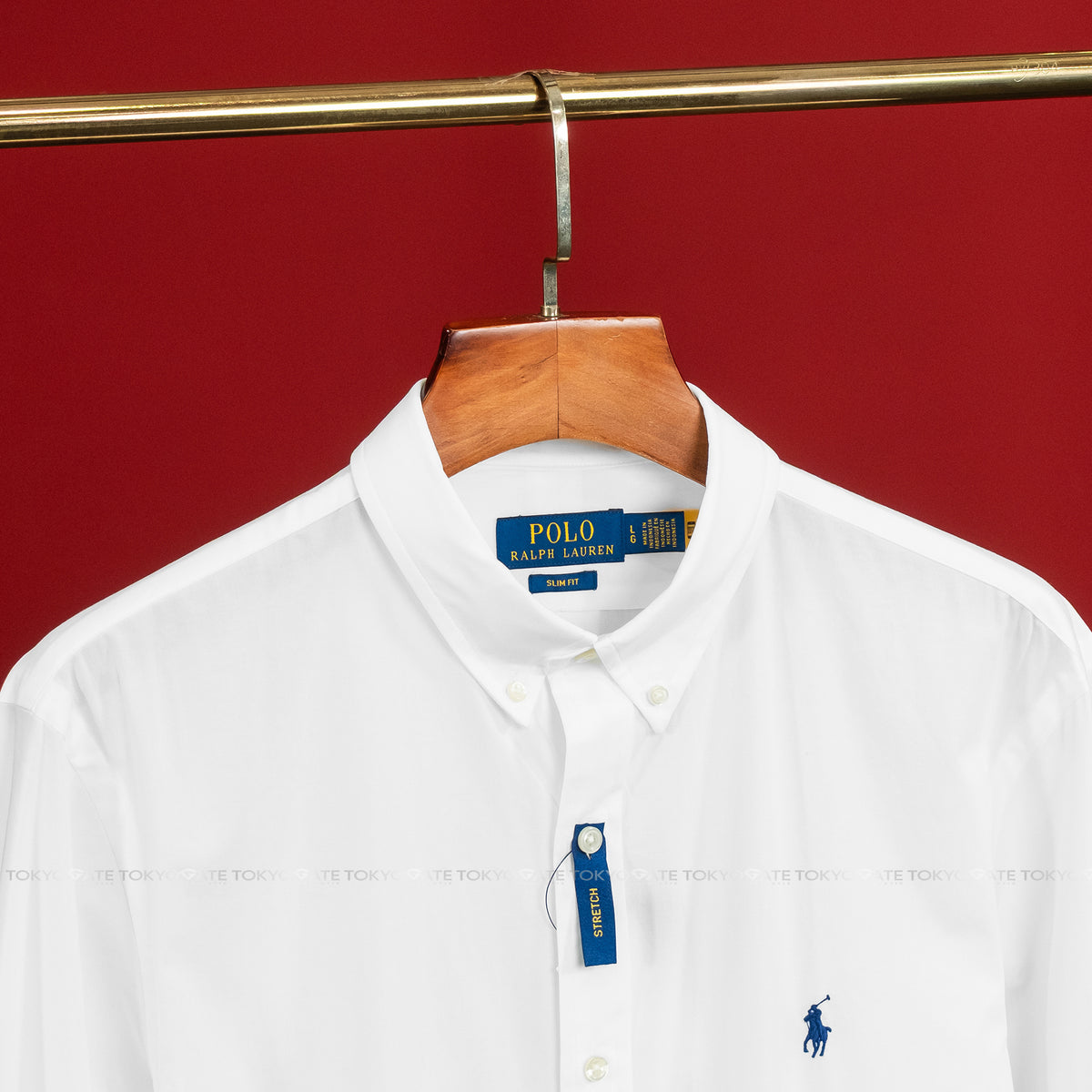 Áo sơ mi Polo Ralph Lauren 710928254002 Poplin Shirt White Slim Fit