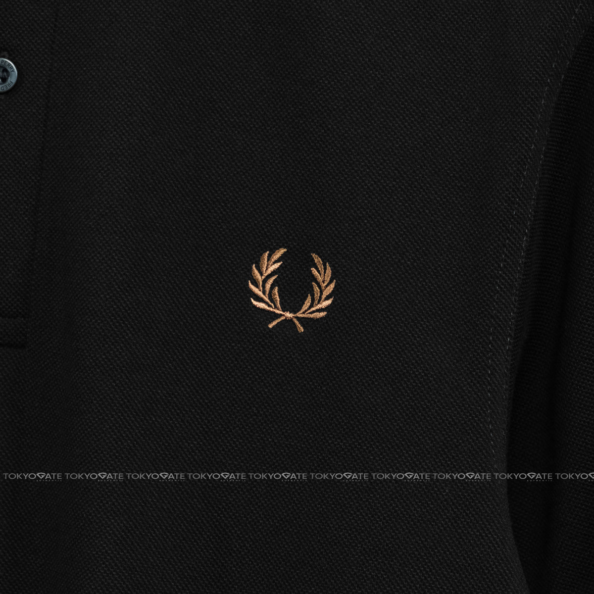 Áo Polo Fred Perry M1762 102 Twin Tipped Black/White Regular Fit