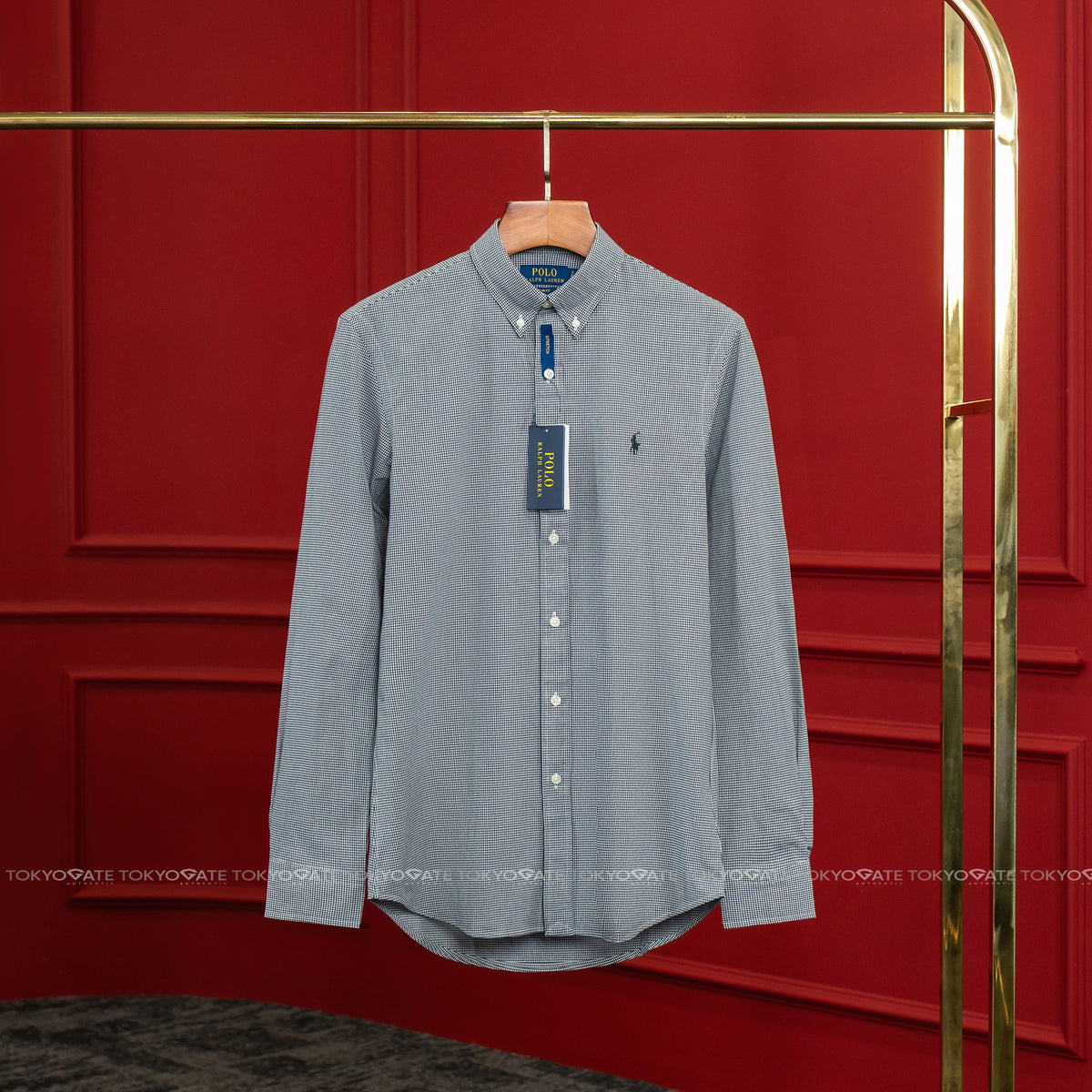 Áo sơ mi Polo Ralph Lauren 710928254005 Core Replen Black Slim Fit