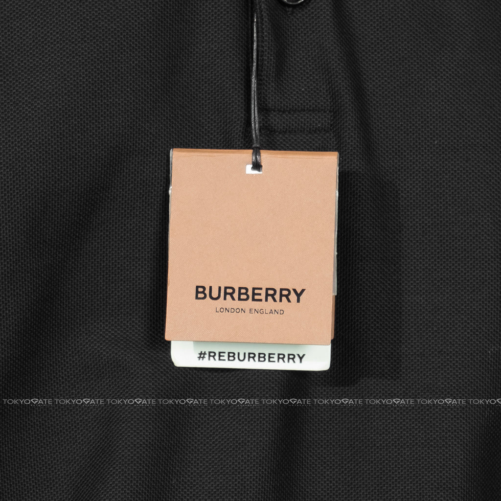 Áo polo Burberry 8083154 Edney Black Slim Fit