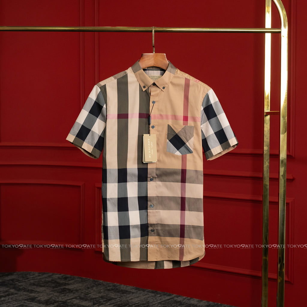 Áo sơ mi Burberry SS Thornaby 4045837 Camel