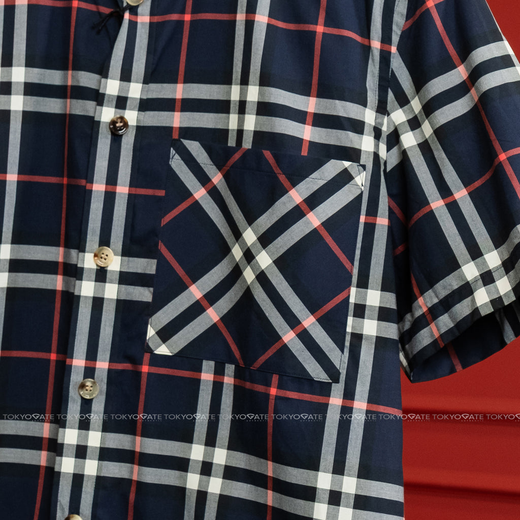 Áo sơ mi Burberry Causey 8073411 Navy IP Check Regular Fit