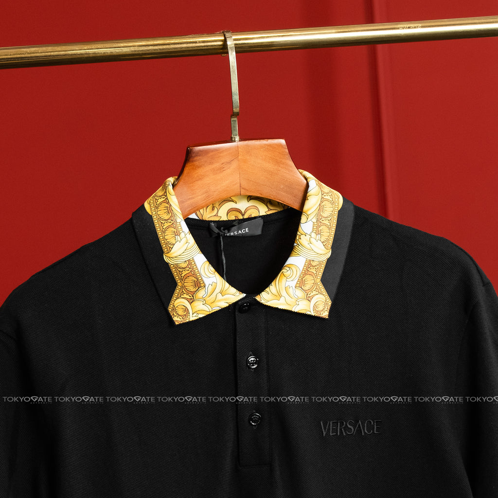Áo polo Versace 1012260 1A08837 2B130 Black Regular Fit