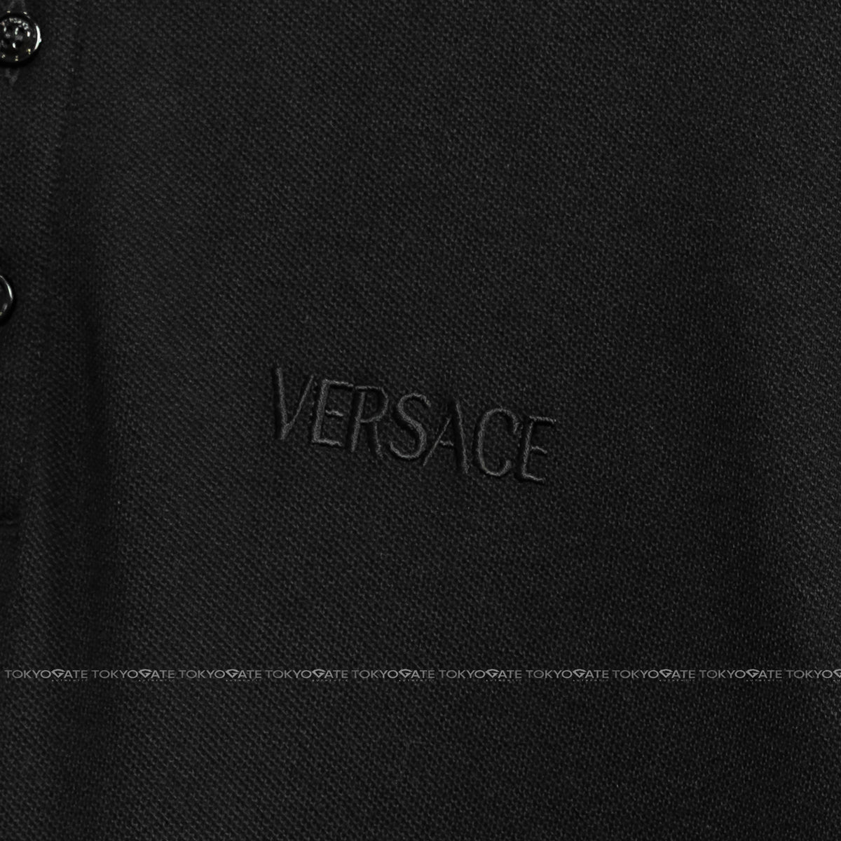 Áo polo Versace 1012260 1A08837 2B130 Black Regular Fit