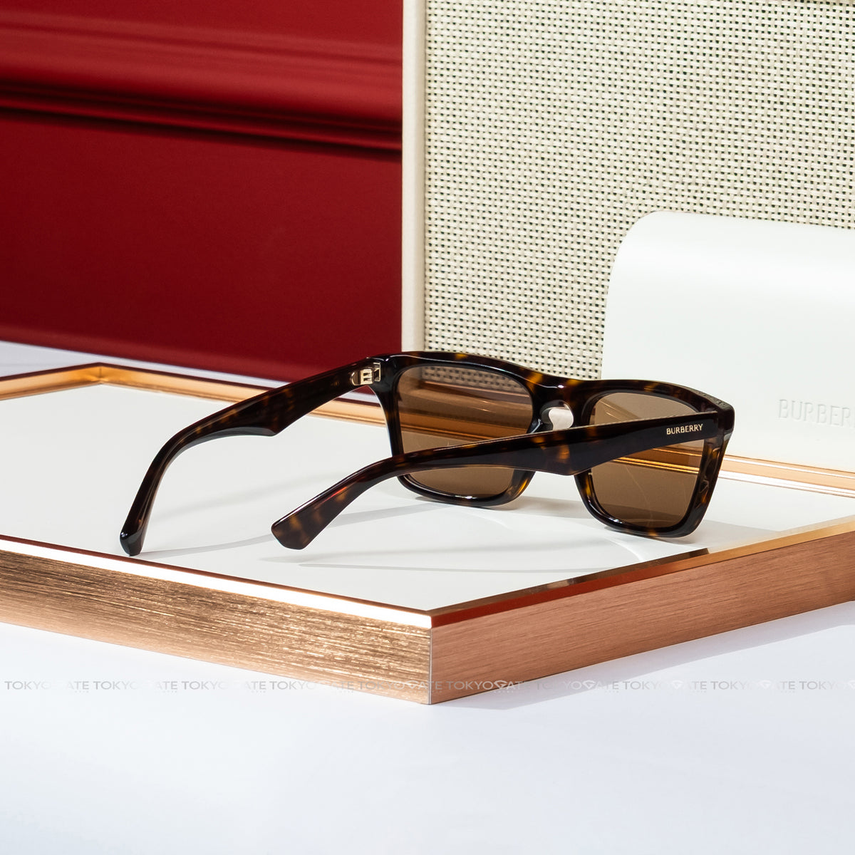 Kính Burberry Men's Dark Brown Square 0BE4434 Sunglasses