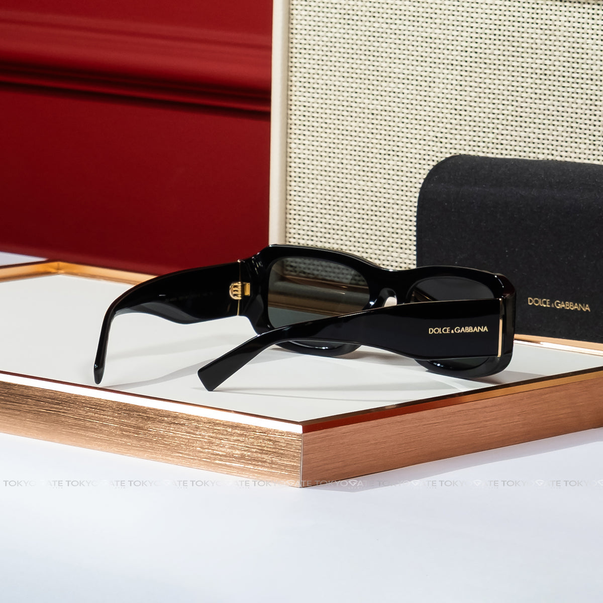 Kính D&G 0DG4503 Men's Black Rectangular Sunglasses