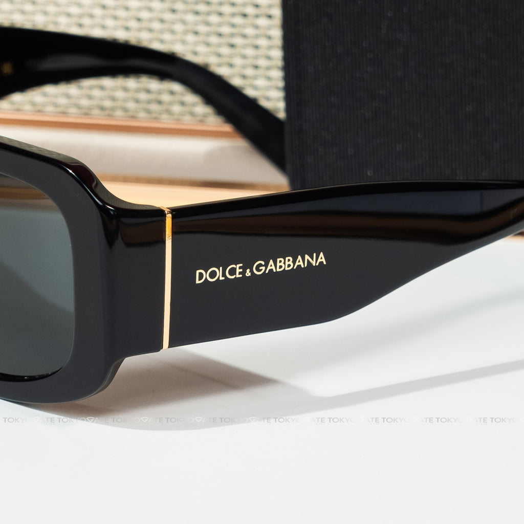 Kính D&G 0DG4503 Men's Black Rectangular Sunglasses
