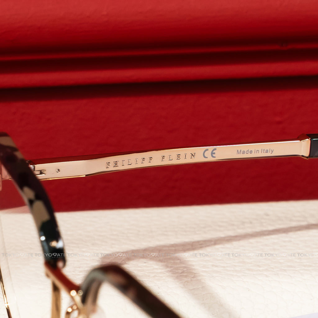 Kính Philipp Plein Brown Geometric VPP017M Eyeglasses