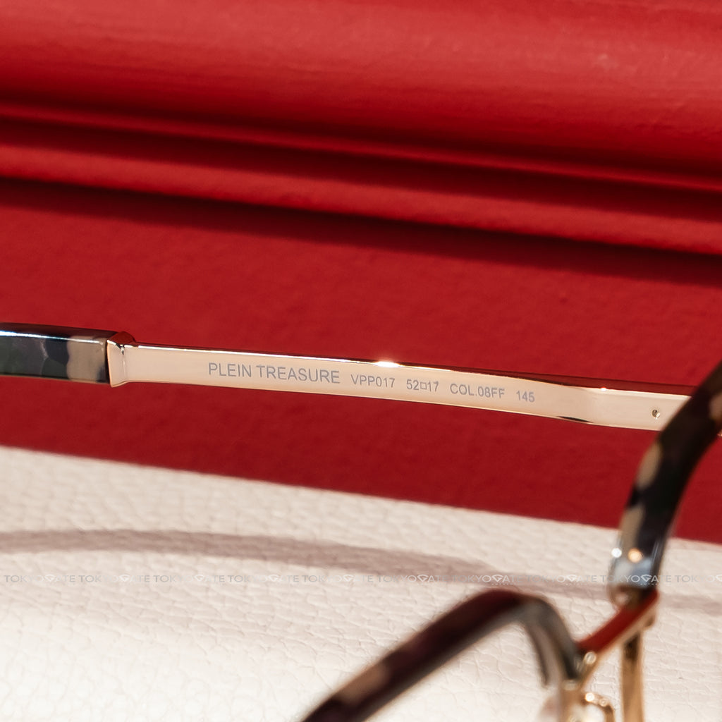 Kính Philipp Plein Brown Geometric VPP017M Eyeglasses