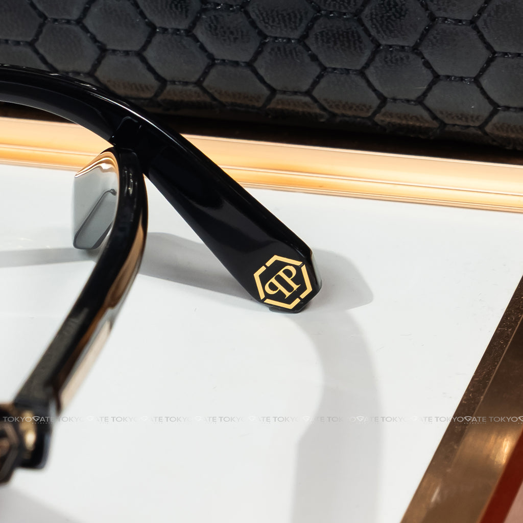 Kính Philipp Plein SPP072M Shiny Black Smoke Men's Sunglasses