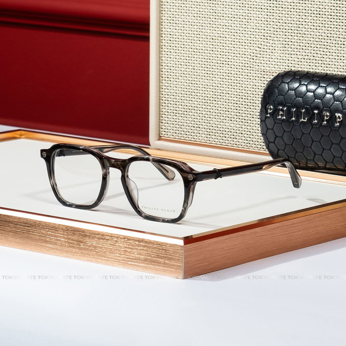 Kính Philipp Plein VPP059V Oahu Grey Smoke Men's Eyeglasses