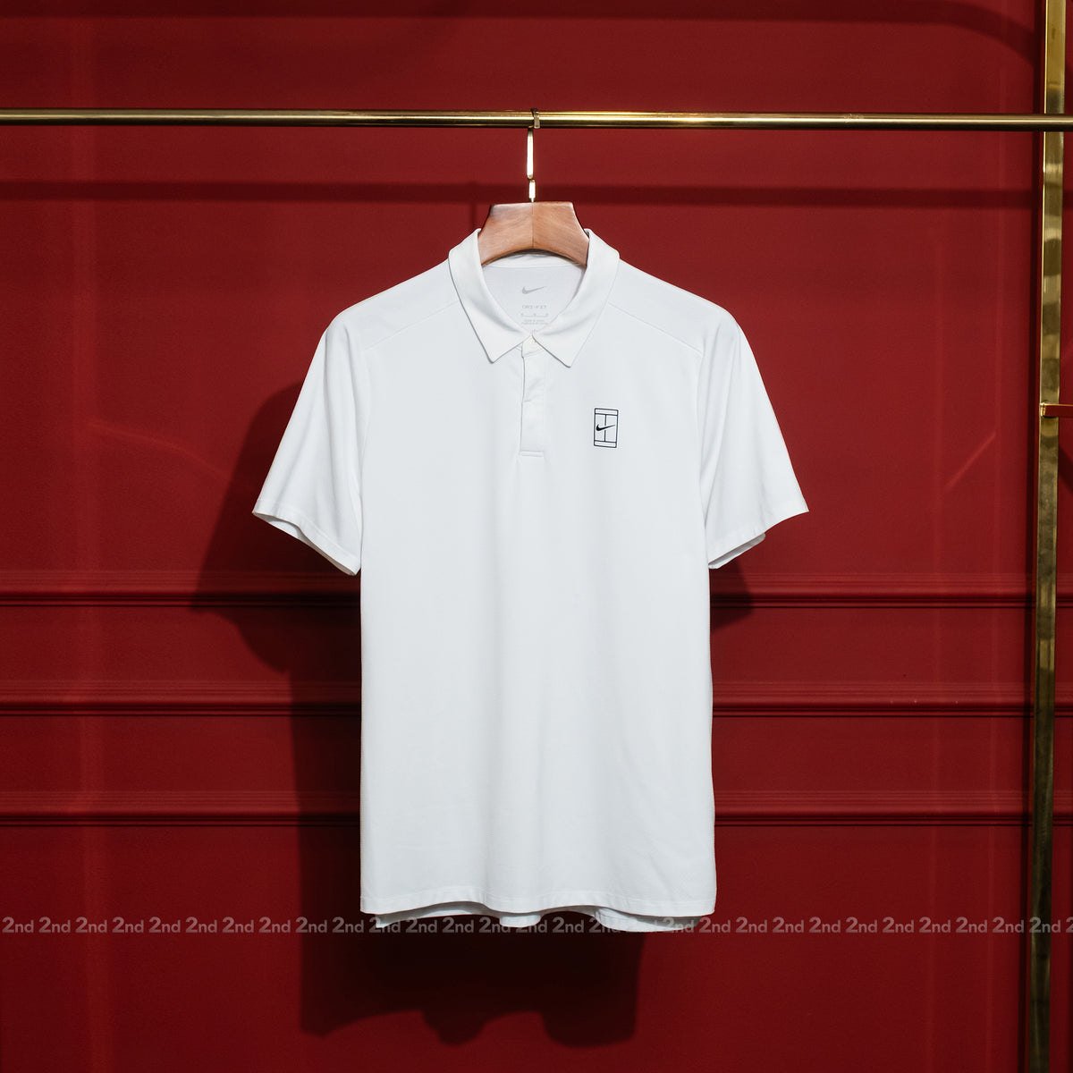 [2nd] Áo polo Nike Court Advantage Men's Dri-FIT Tennis Polo White