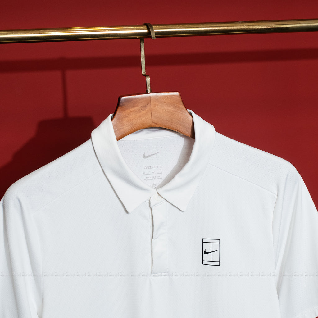 [2nd] Áo polo Nike Court Advantage Men's Dri-FIT Tennis Polo White