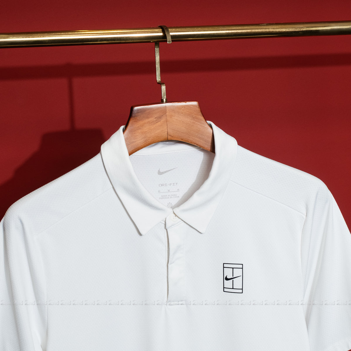 [2nd] Áo polo Nike Court Advantage Men's Dri-FIT Tennis Polo White