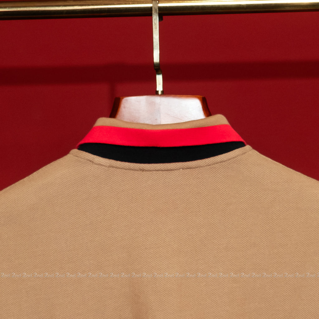 [2nd] Áo polo Burberry Edney Camel Slim Fit