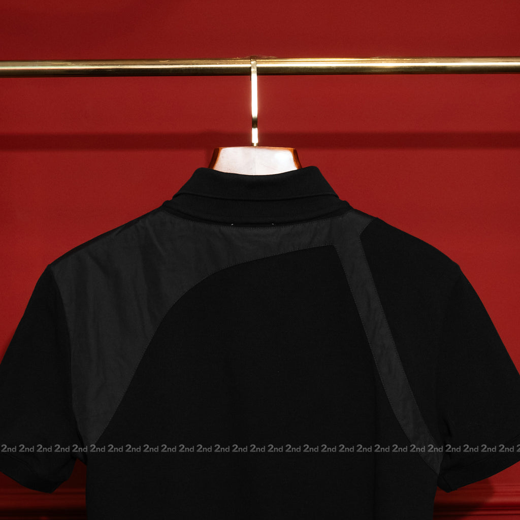 [2nd] Áo polo Alexander McQueen Harness Black Regular Fit