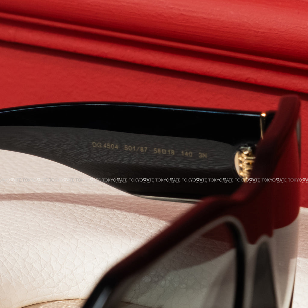 Kính D&G 0DG4504 501/87 Black Dark Grey Sunglasses