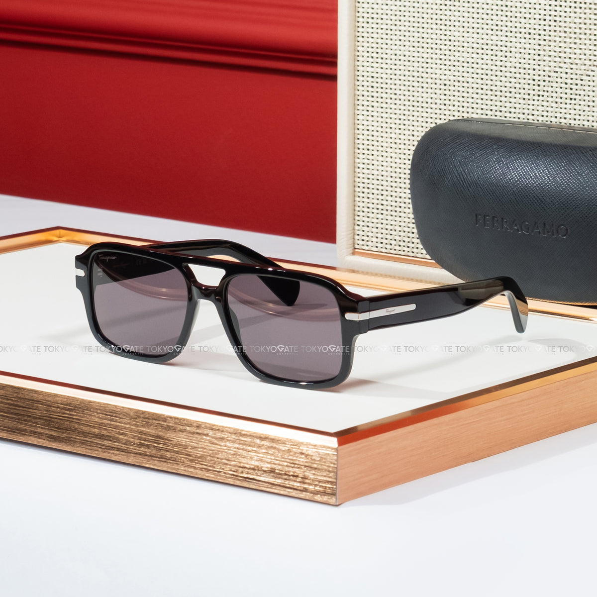 Kính Ferragamo SF1038SCP 001 Black Grey Sunglasses
