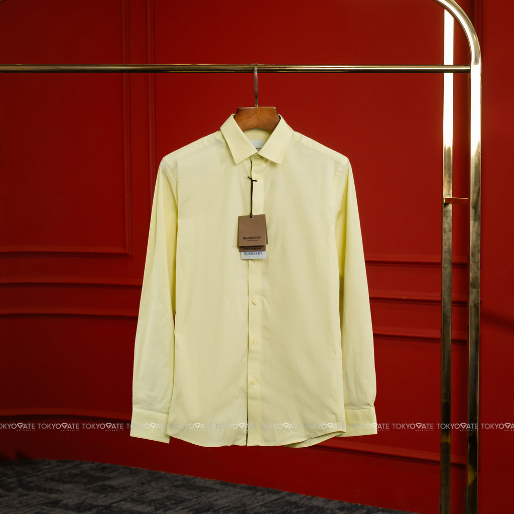 Áo sơ mi Burberry 8104368 Shefford Frosted Lemon Slim Fit