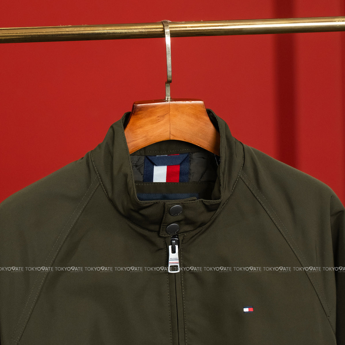 Áo khoác Tommy Hilfiger 155AP166 Highland Cloth Modern Bomber Jacket Olive