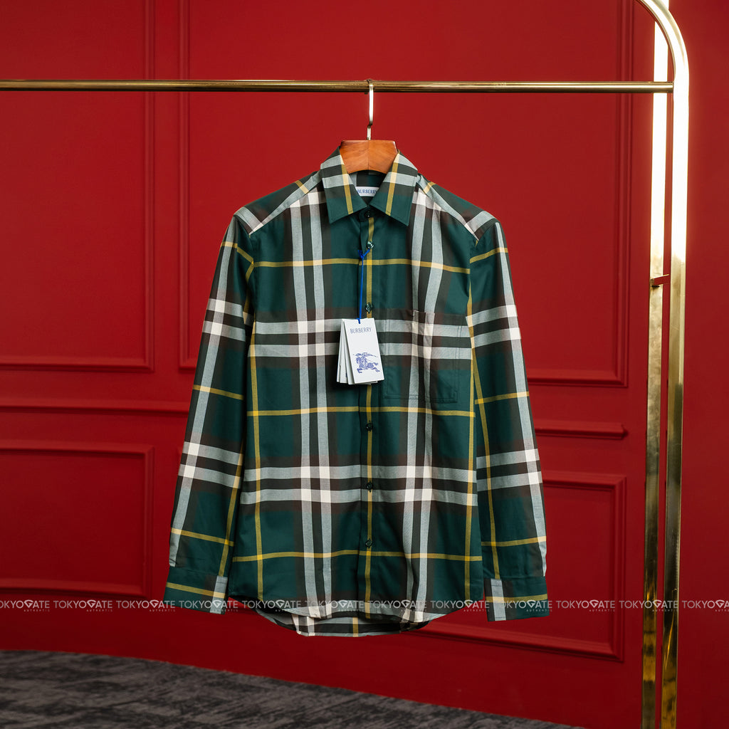 Áo sơ mi Burberry 8121622 Claverdon Ivy IP Check Slim Fit