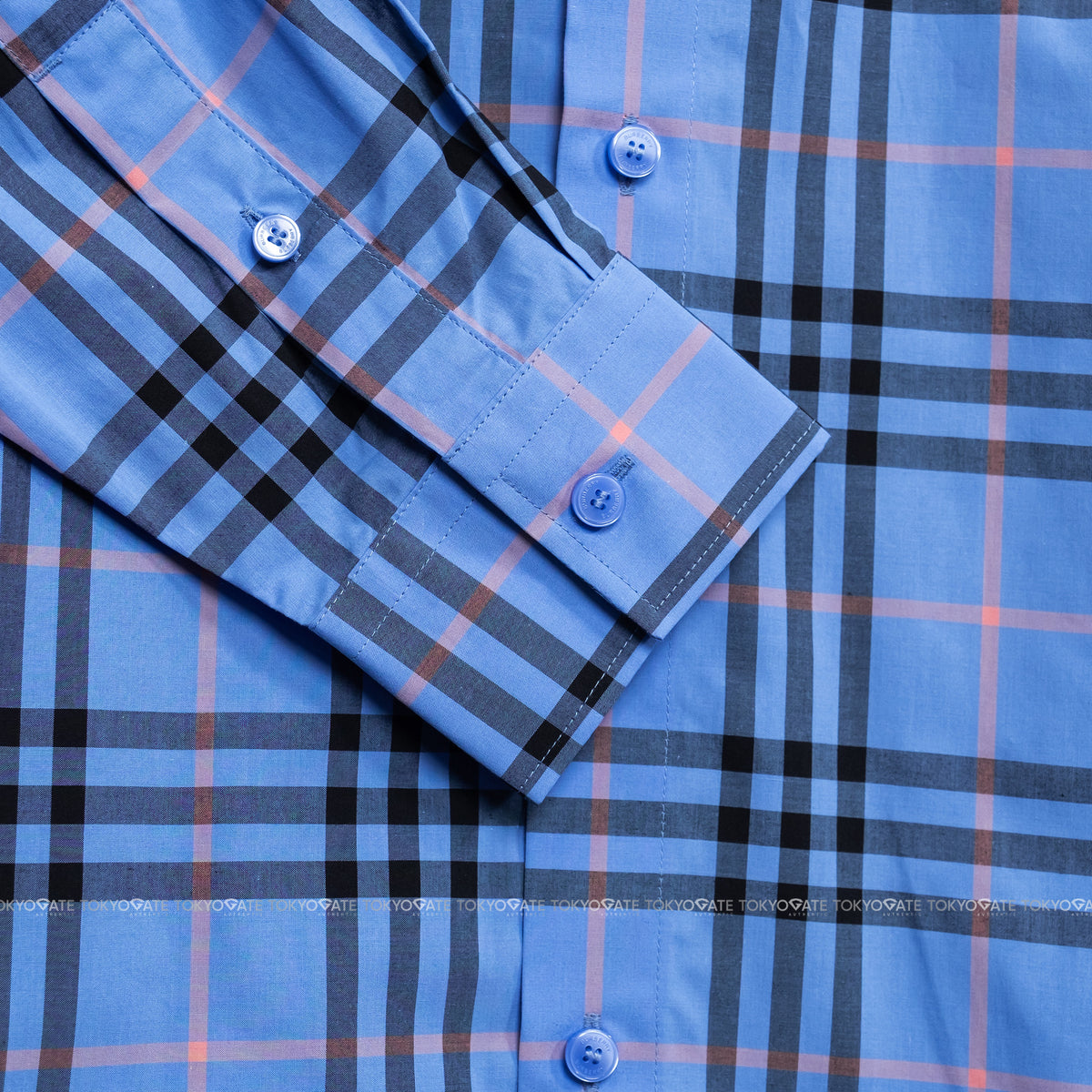 Áo sơ mi Burberry Shefford 8121576 Dusty Azure Slim Fit