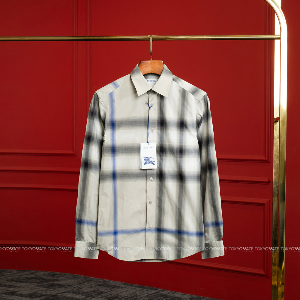 Áo sơ mi Burberry Claverdon 8121573 Lichen Slim Fit