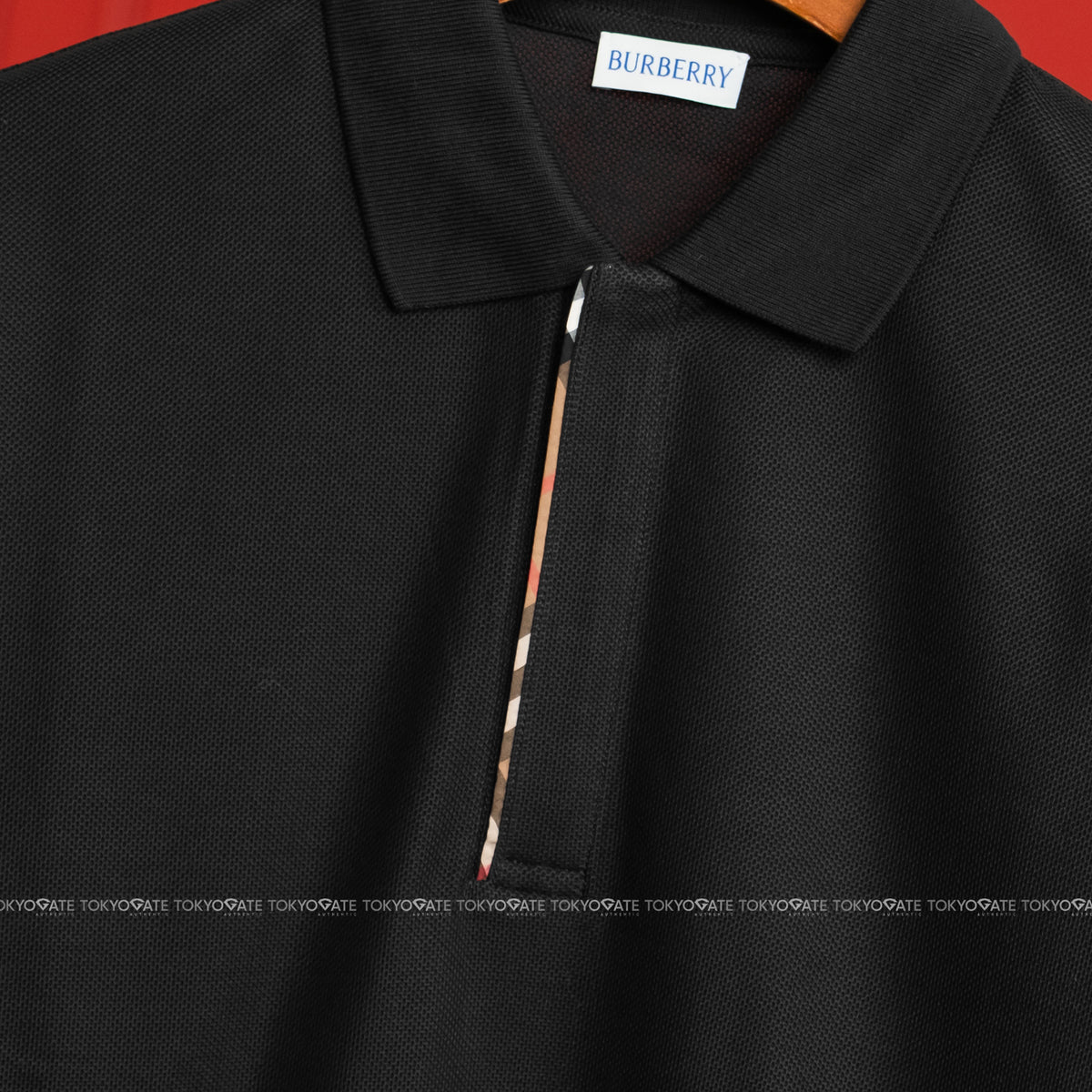 Áo polo Burberry 8112449 Medford LS ZP Black Slim Fit
