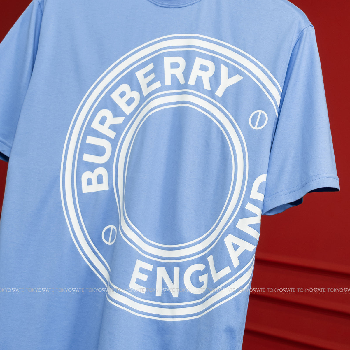 Áo phông Burberry 8120950 Ellison Periwinkle Blue Regular Fit