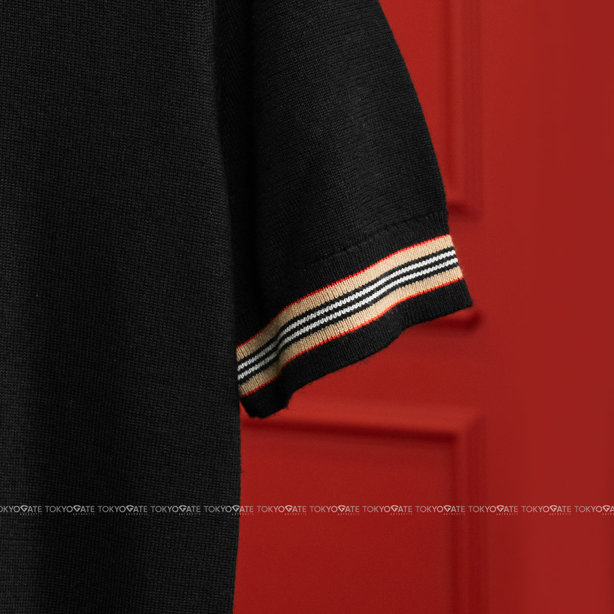 Áo polo Burberry 8121540 Aron Black Regular Fit