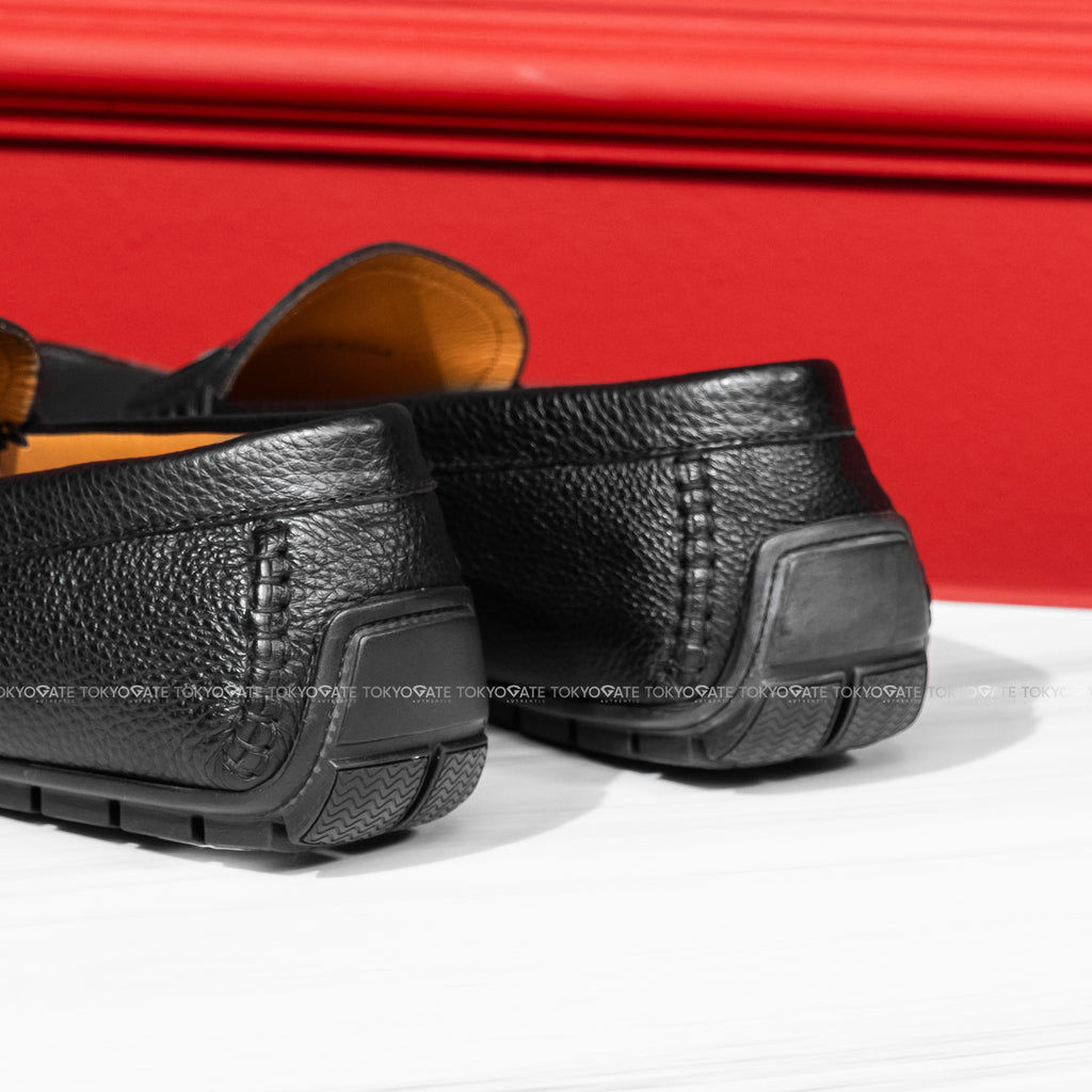 Giày Bally VENNYS.O U901 Black Calf Grained Driving Shoes