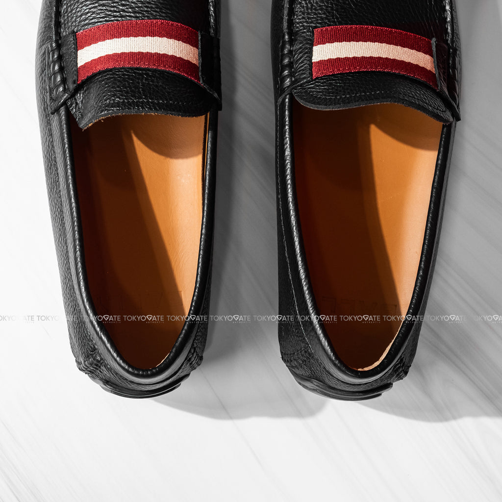 Giày Bally VENNYS.O U901 Black Calf Grained Driving Shoes