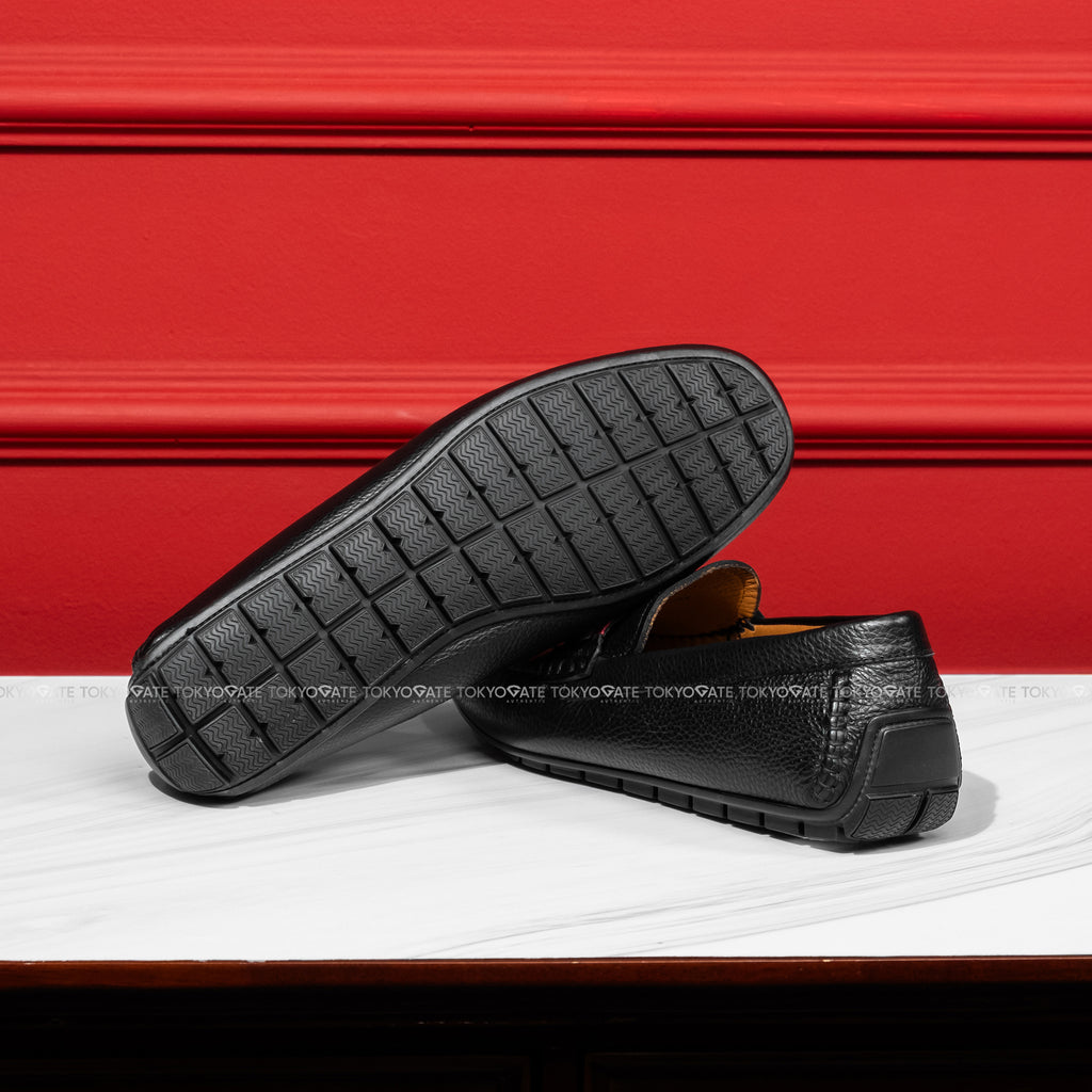Giày Bally VENNYS.O U901 Black Calf Grained Driving Shoes