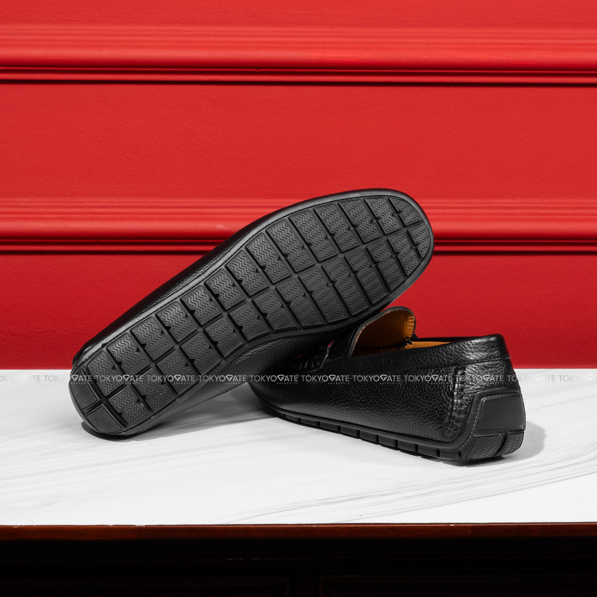 Giày Bally VENNYS.O U901 Black Calf Grained Driving Shoes