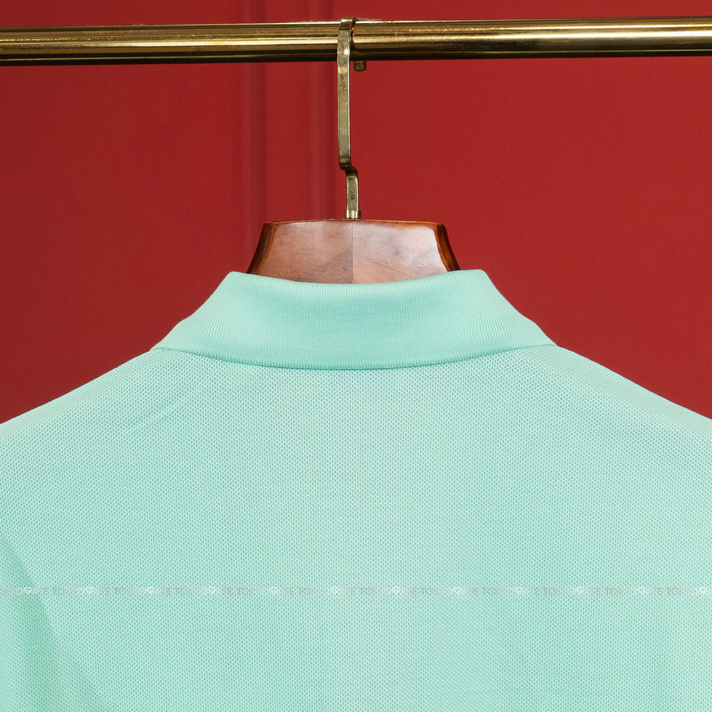 Áo polo Burberry 8112395 Hartford Check Placket Polo Summer Mint