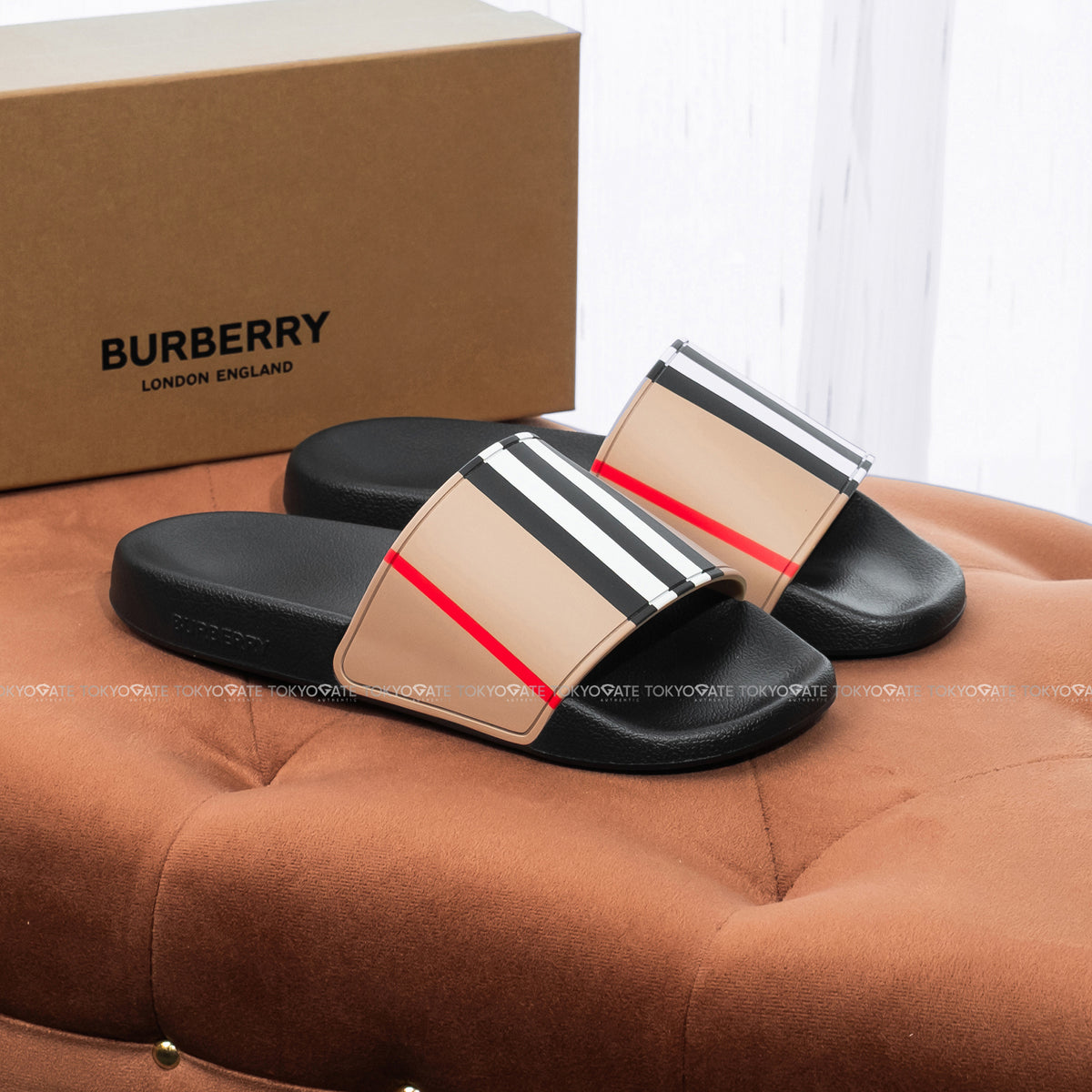 Dép Burberry 8129410 Furley Archive Beige