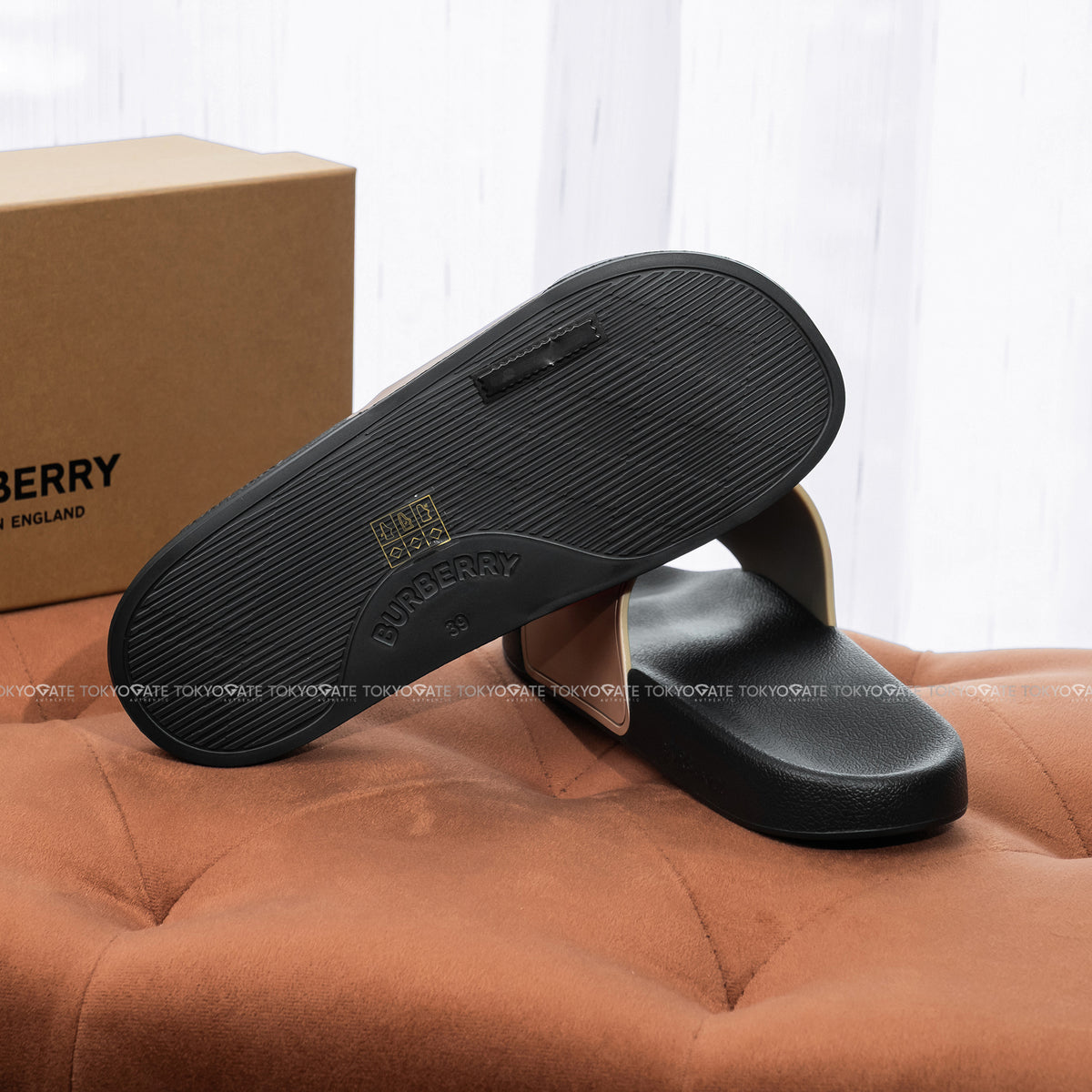 Dép Burberry 8129410 Furley Archive Beige
