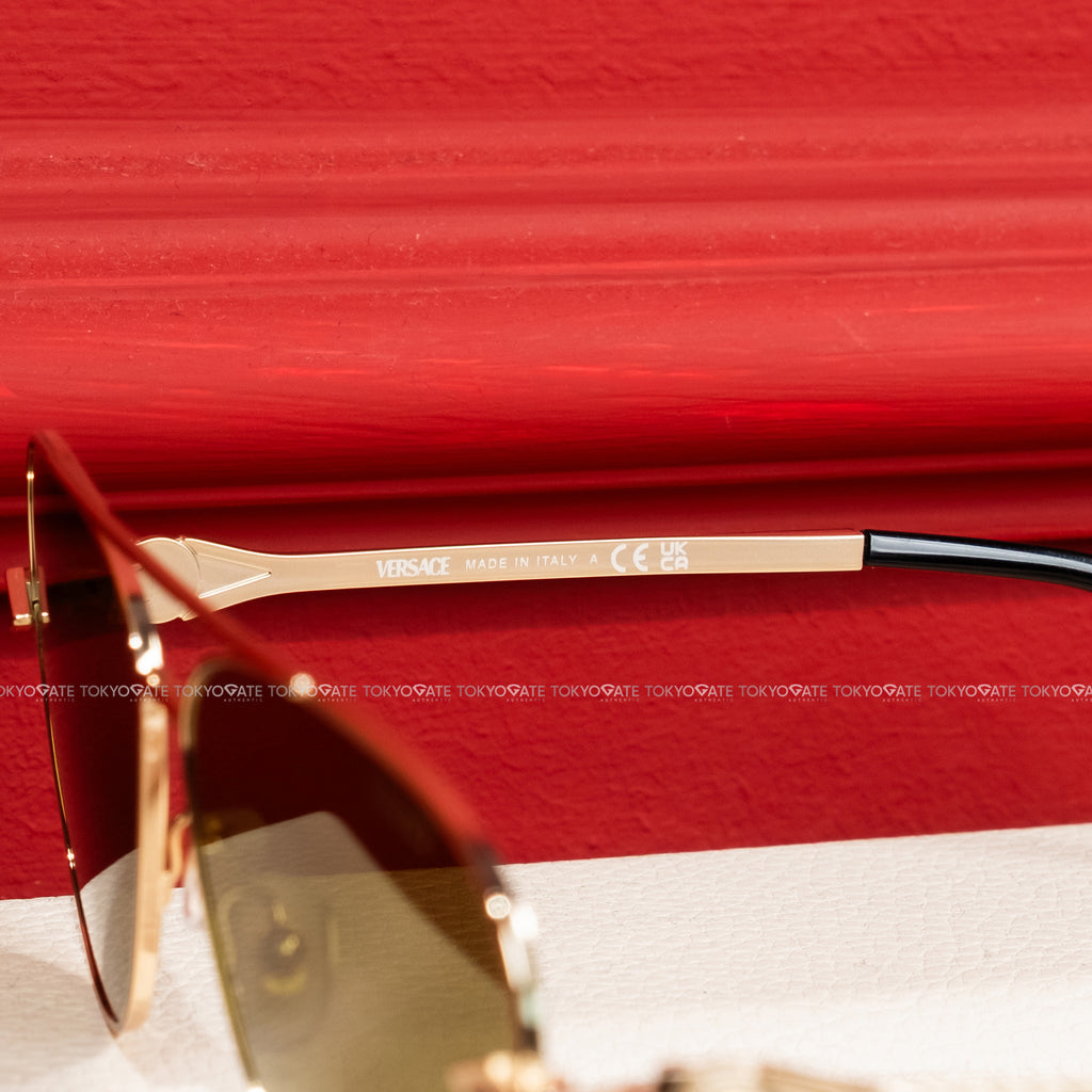 Kính Versace 0VE2283 1002/71 Gold Brown Mirror Gold Sunglasses