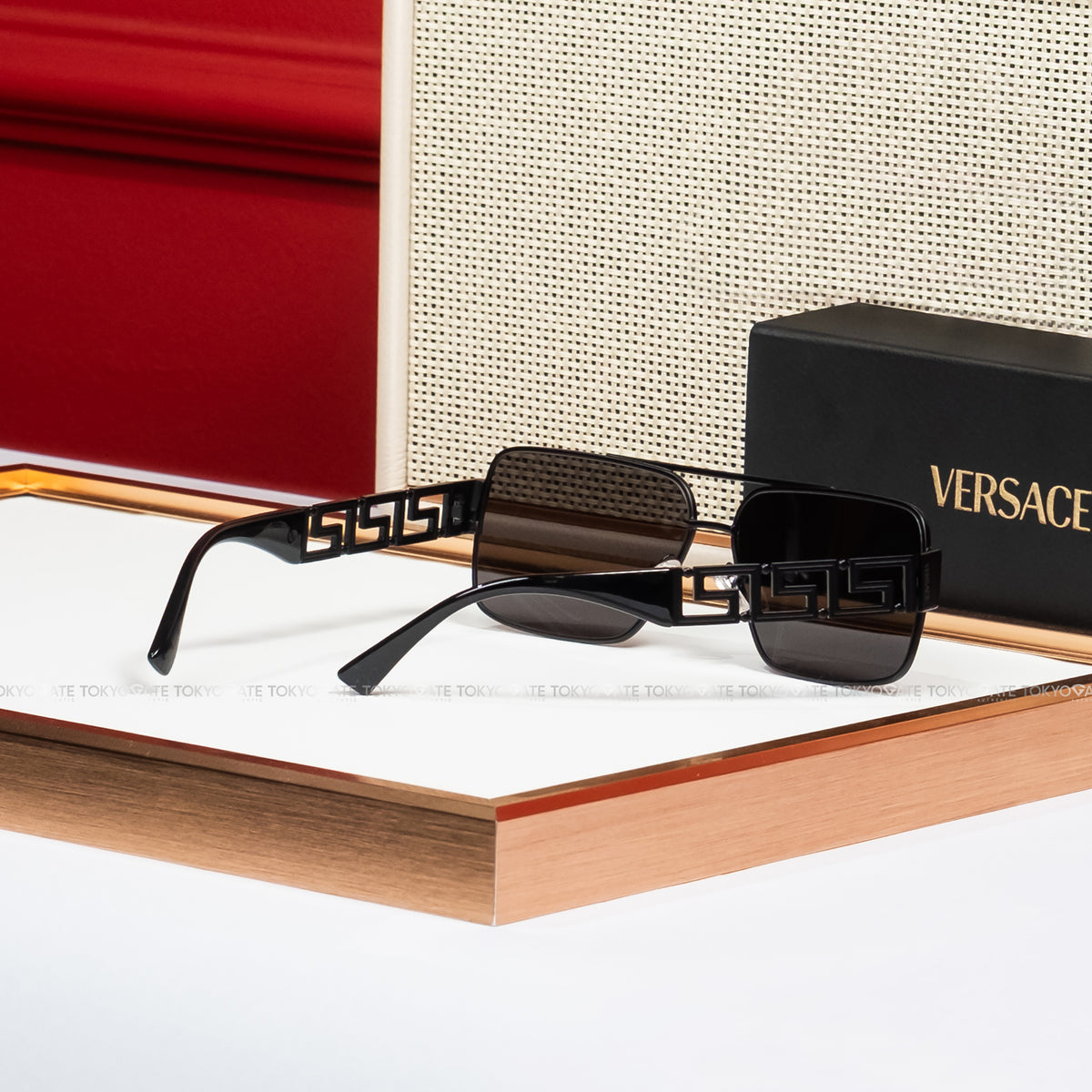 Kính Versace 0VE2290 1261/6G Matte Black Dark Grey Mirror Silver Sunglasses