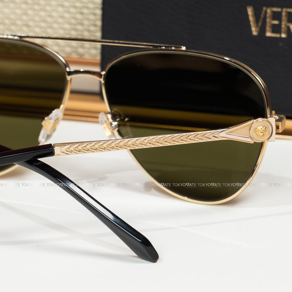 Kính Versace 0VE2283 1002/71 Gold Brown Mirror Gold Sunglasses