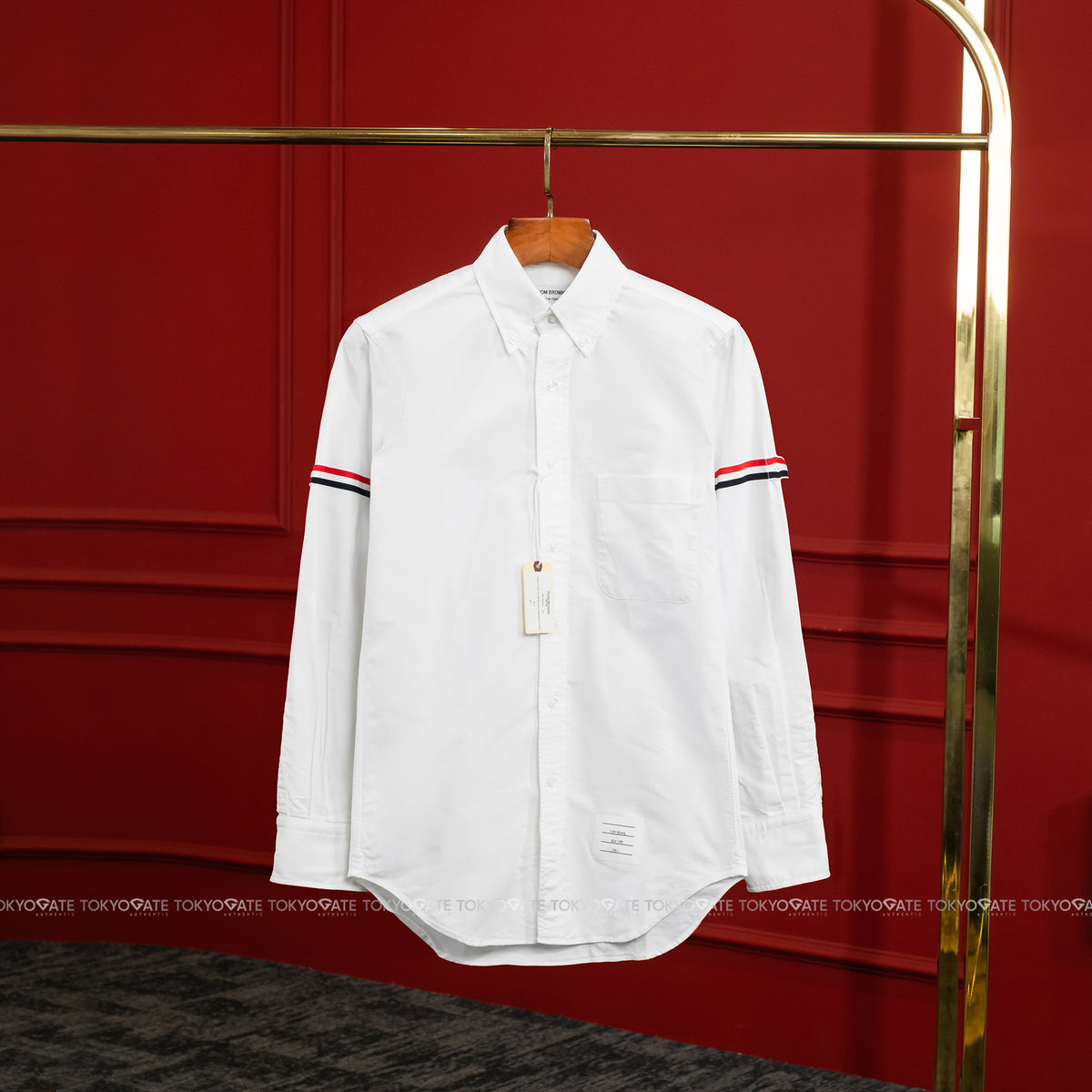 Áo sơ mi Thom Browne MWL150E 06177 White Slim Fit