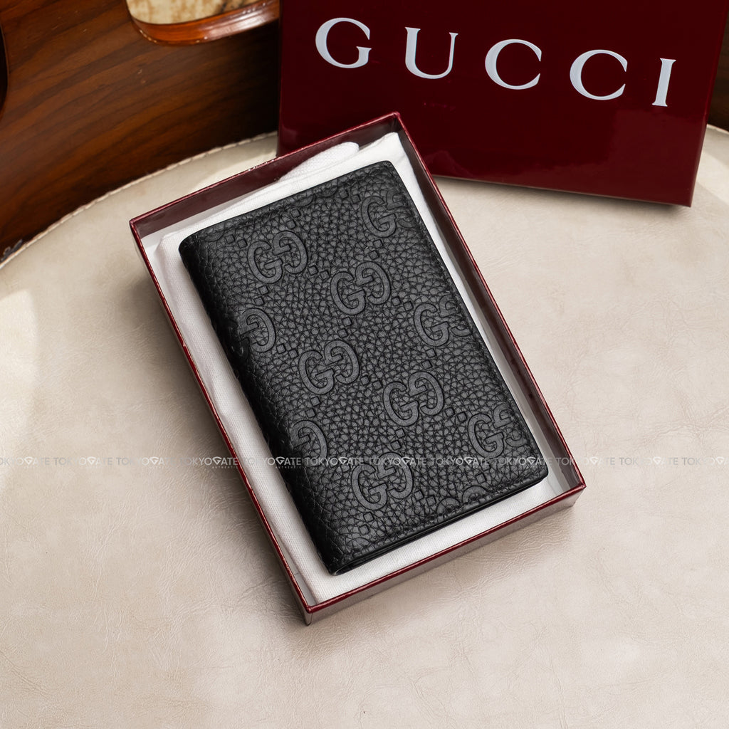 Ví đựng card Gucci 835011 AAE1T 1000 Imprint Long Card Case Black
