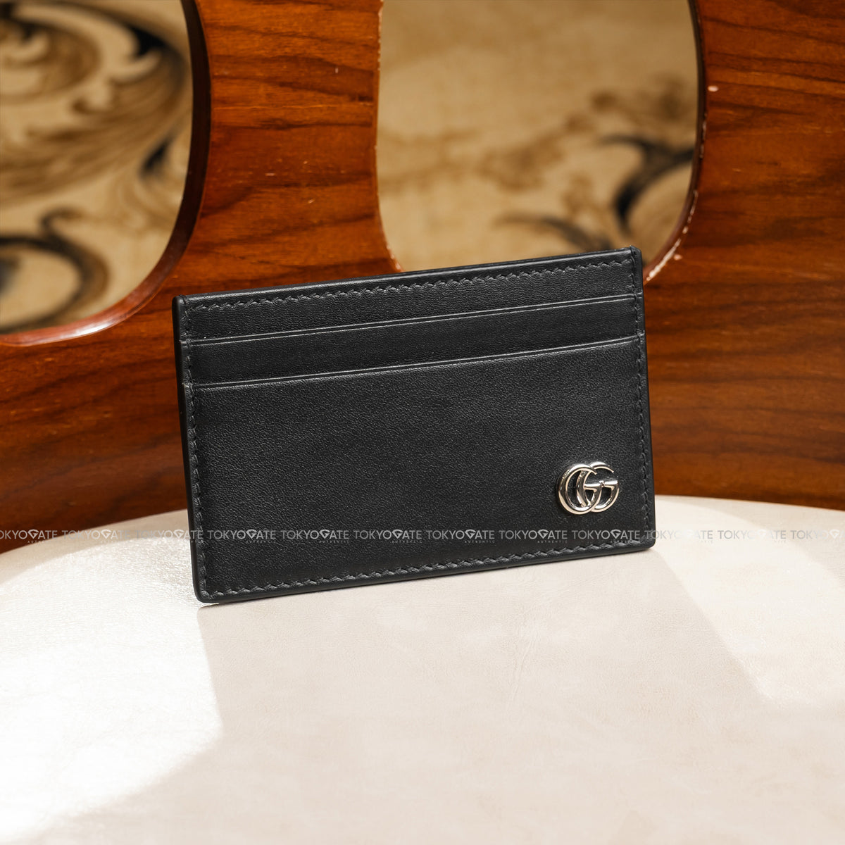 Ví đựng card Gucci 835049 AAE07 1000 GG Marmont Card Case Black