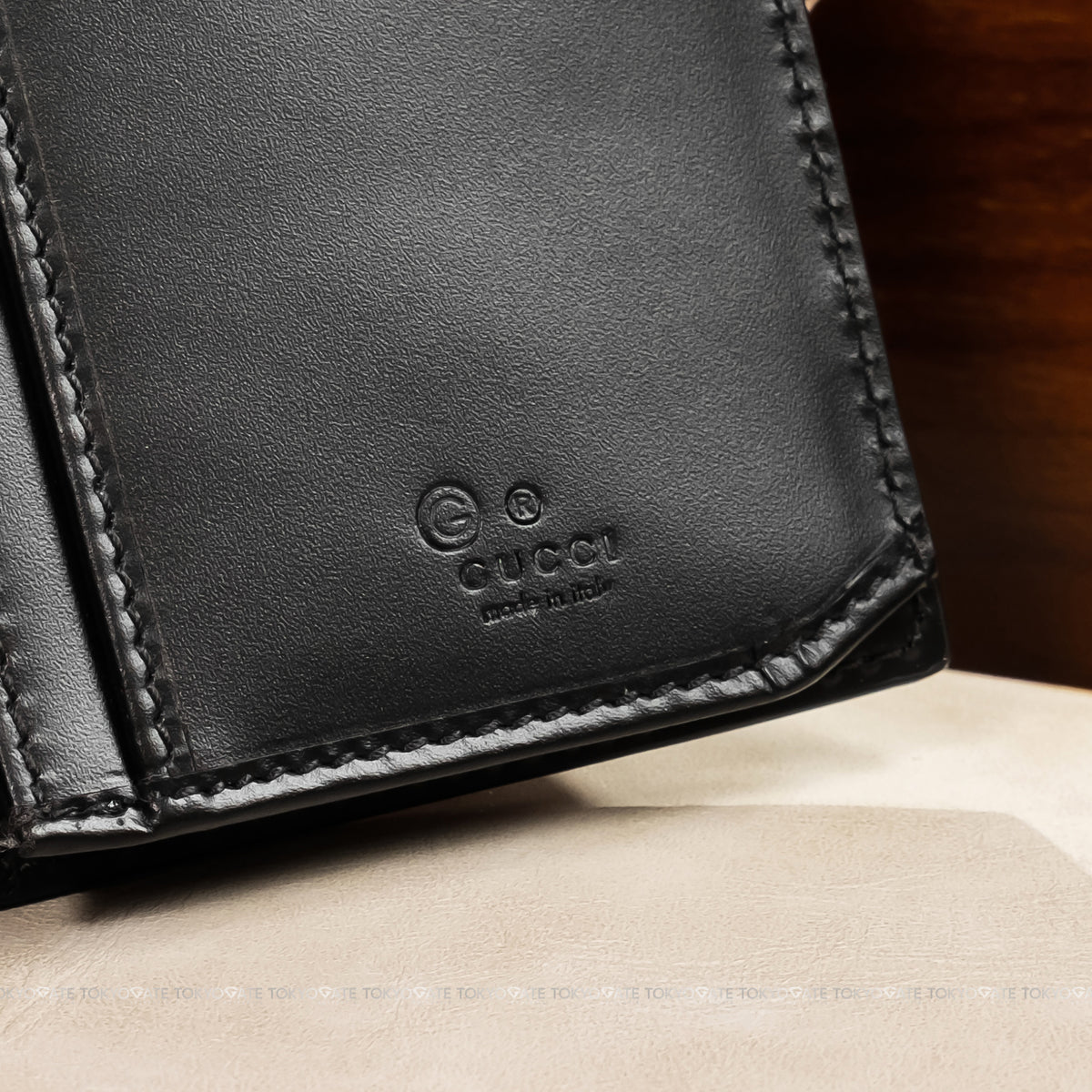 Ví nam Gucci 779828 CWC1N 1000 Signature Guccissima Leather