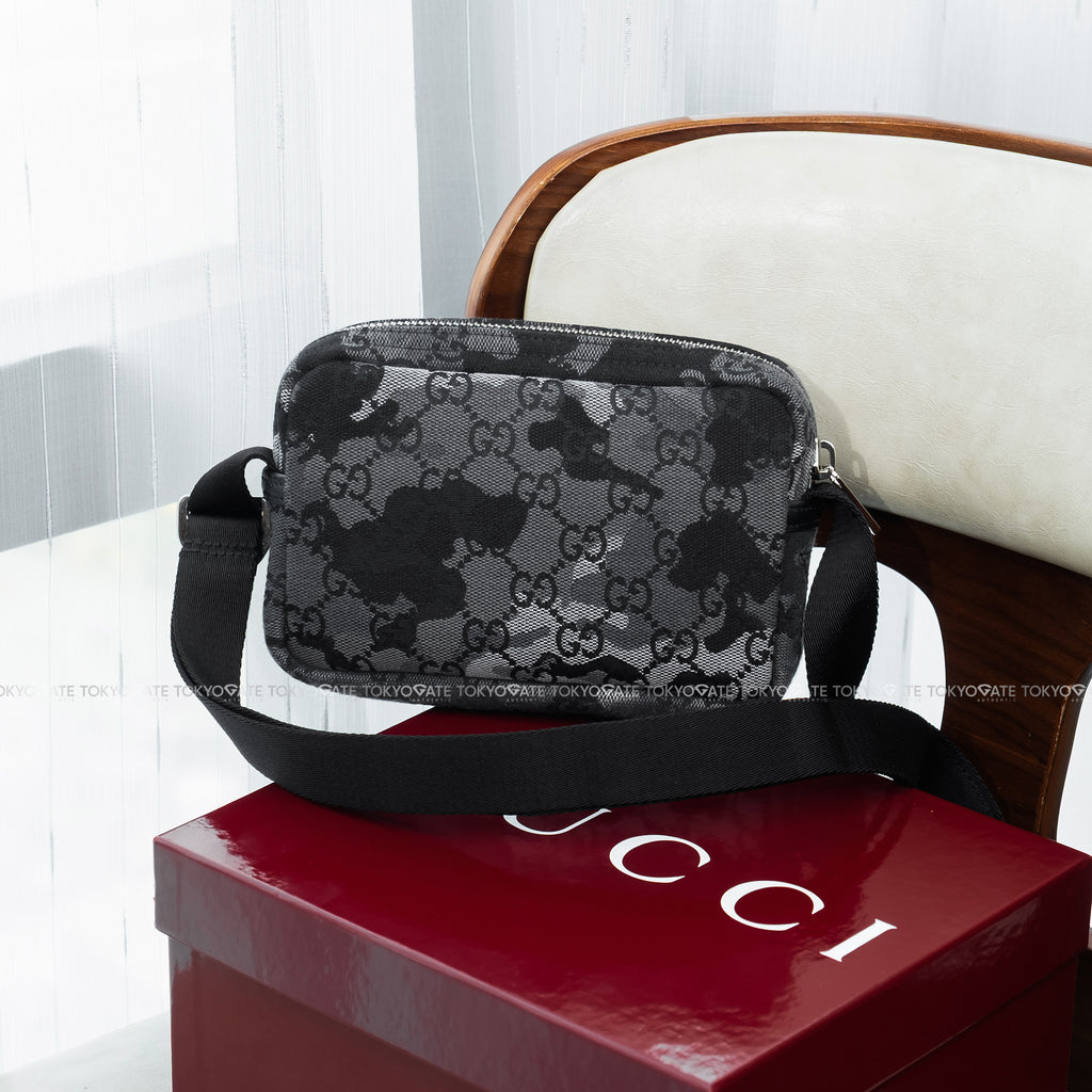 Túi Gucci 855344 FAFH9 8445 GG Shadow Camo Messenger Bag Grey