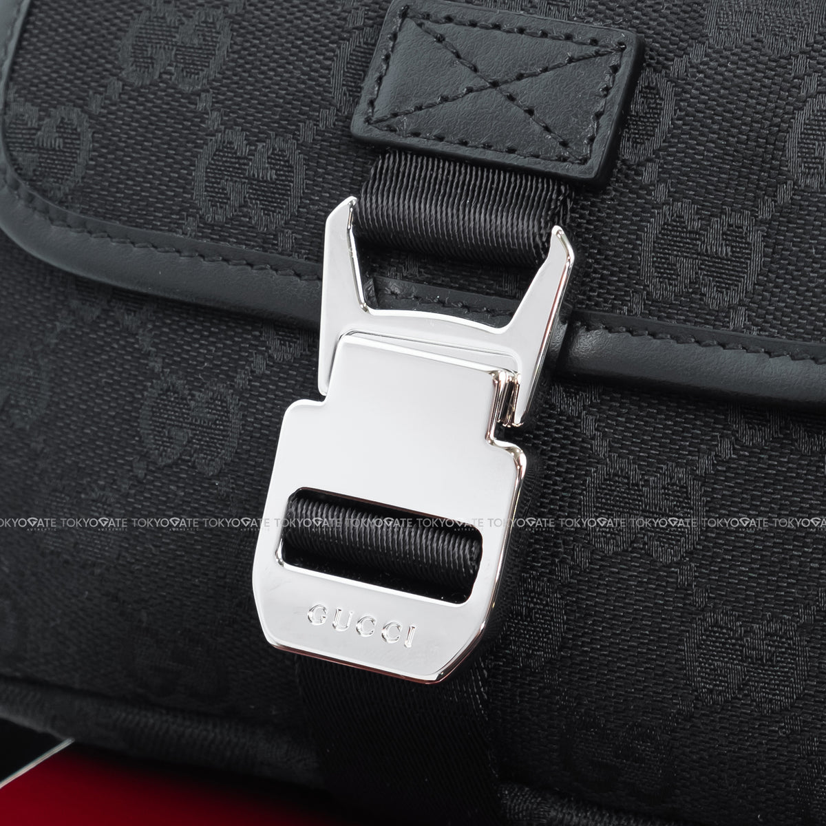 Túi Gucci 855344 FAD6G 1000 GG Canvas Messenger Bag Black